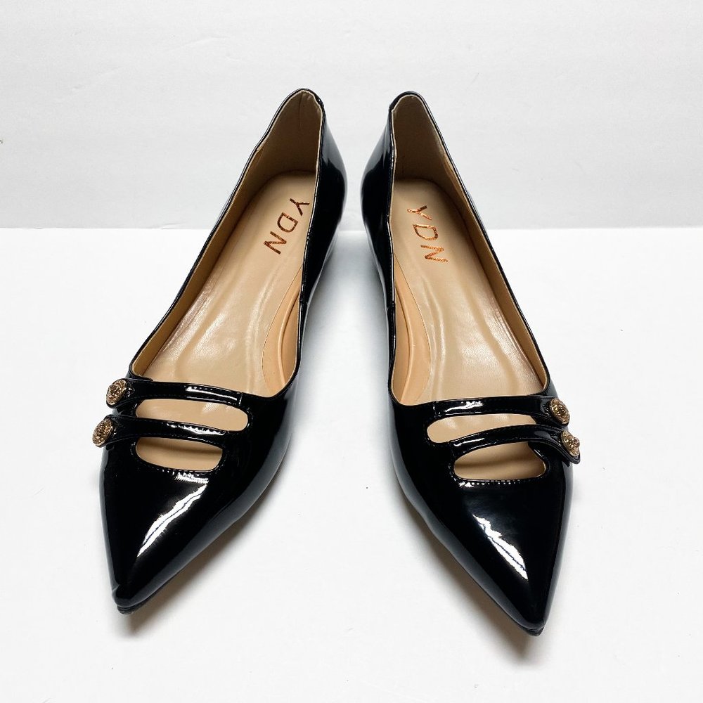 YDN Pointed Toe Slip On Walking Ballet Flats